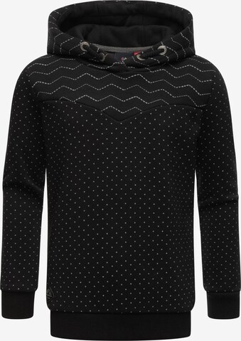 Ragwear Sweatshirt 'Kristla' in Black: front