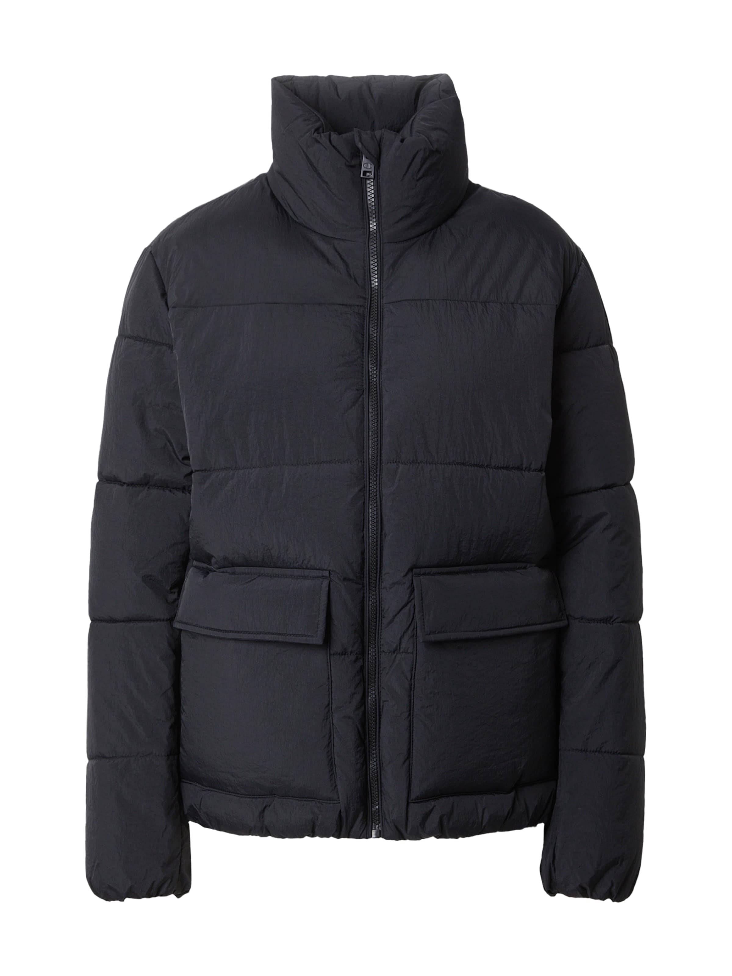 Champion Authentic Athletic Apparel Zimná bunda 'Legacy' - Čierna: predná strana