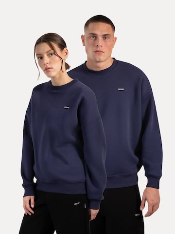 Smilodox Sweatshirt 'Riven' in Blauw: voorkant
