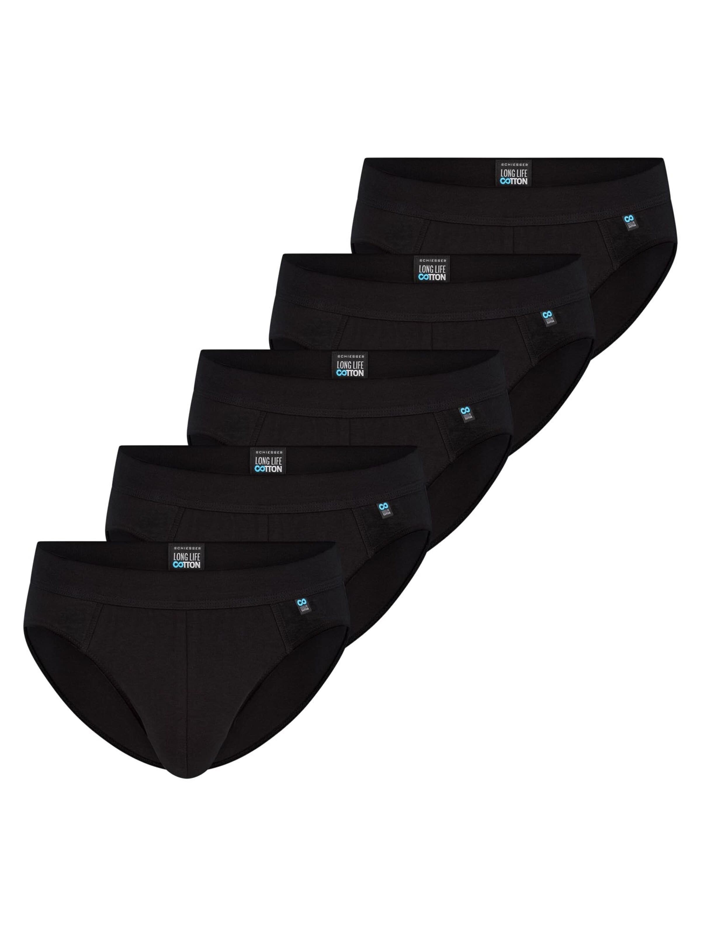 SCHIESSER Panty 'Long Life Cotton' in Black: front