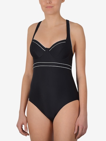 NATURANA Swimsuit in Black: front