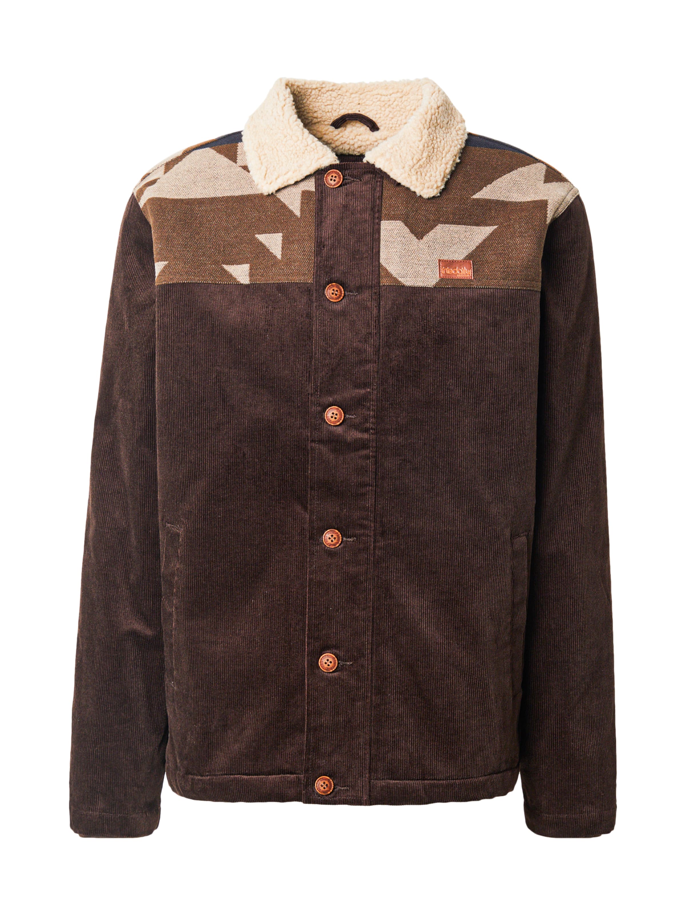 Iriedaily Between-season jacket 'Trapas' in Brown: front