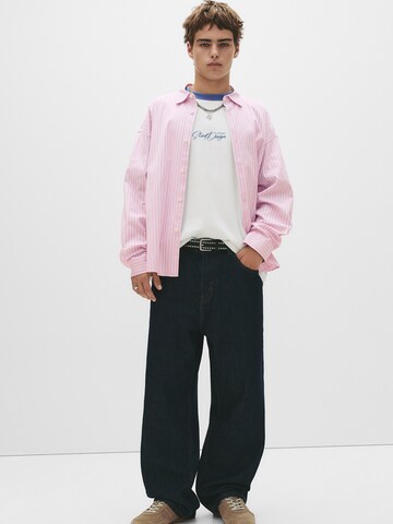 Comfort Fit Cămașă 'Camisa' de la Pull&Bear pe roz