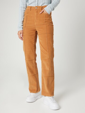 Regular Pantalon 'Foxglove' florence by mills exclusive for ABOUT YOU en marron : devant