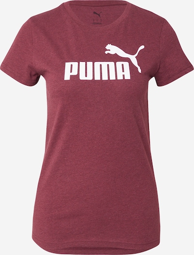 PUMA Tehnička sportska majica 'ESS' u boja vina / bijela, Pregled proizvoda