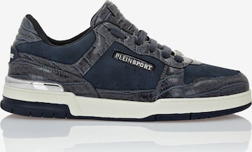 Baskets basses Plein Sport en bleu : devant