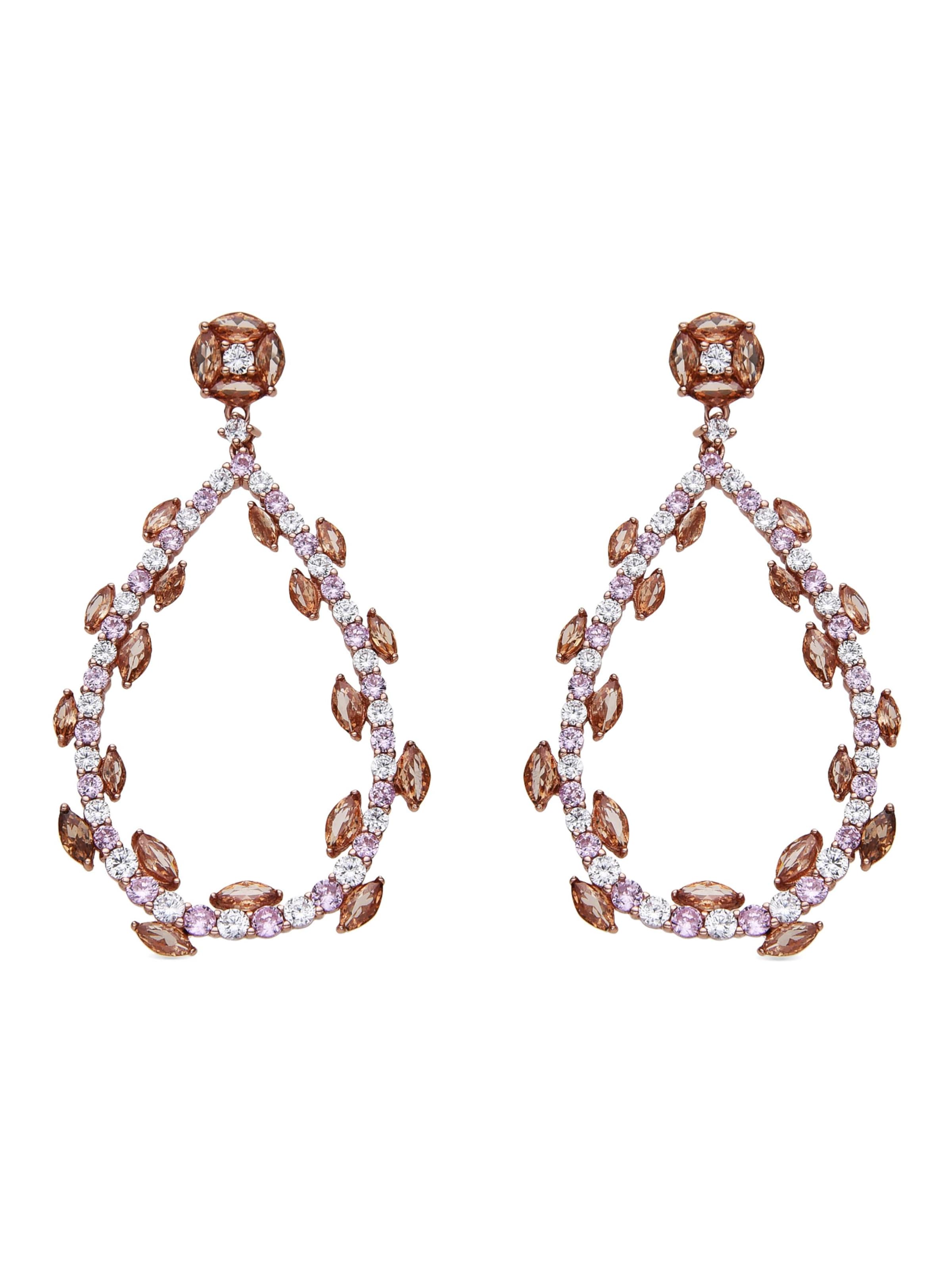 Boucles d'oreilles 'Wade' Luxenter en argent : devant