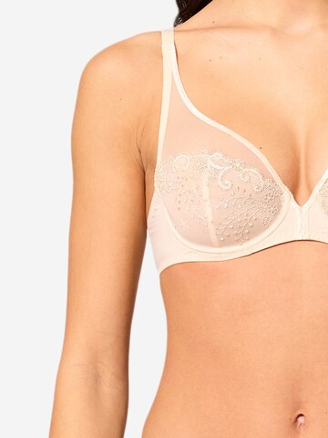 Simone Perele T-shirt Bra 'Délice' in Beige