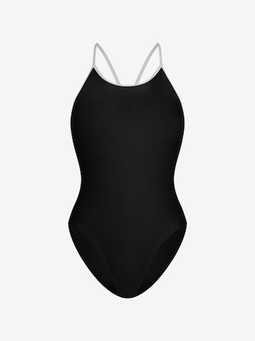 Maillot de bain sport 'Liberty Racerback' WALLIEN en noir : devant