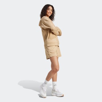 ADIDAS SPORTSWEAR Loose fit Workout Pants 'Essentials' in Beige