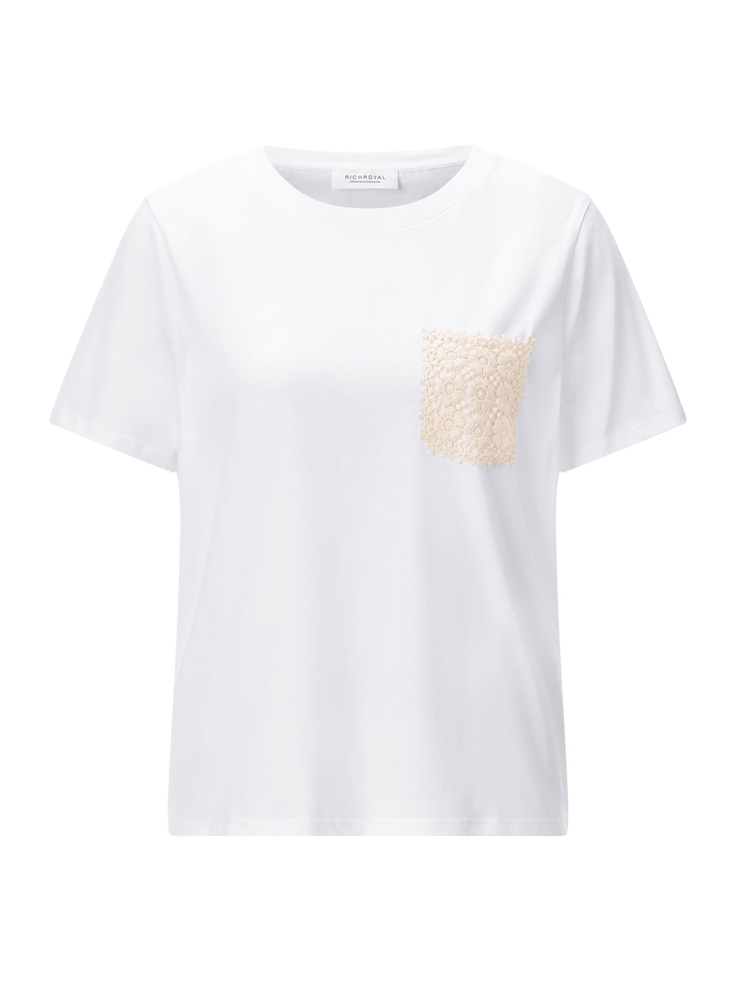 T-shirt Rich & Royal en blanc : devant