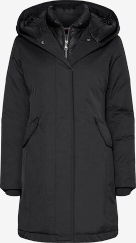 TOMMY HILFIGER Winter Parka in Black: front