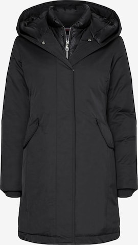 TOMMY HILFIGER Winter Parka in Black: front