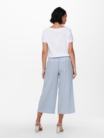 ONLY Wide leg Pleat-front trousers in Blue