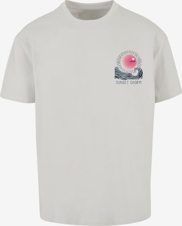 Merchcode Shirt 'Sunset Charm' in Grey: front