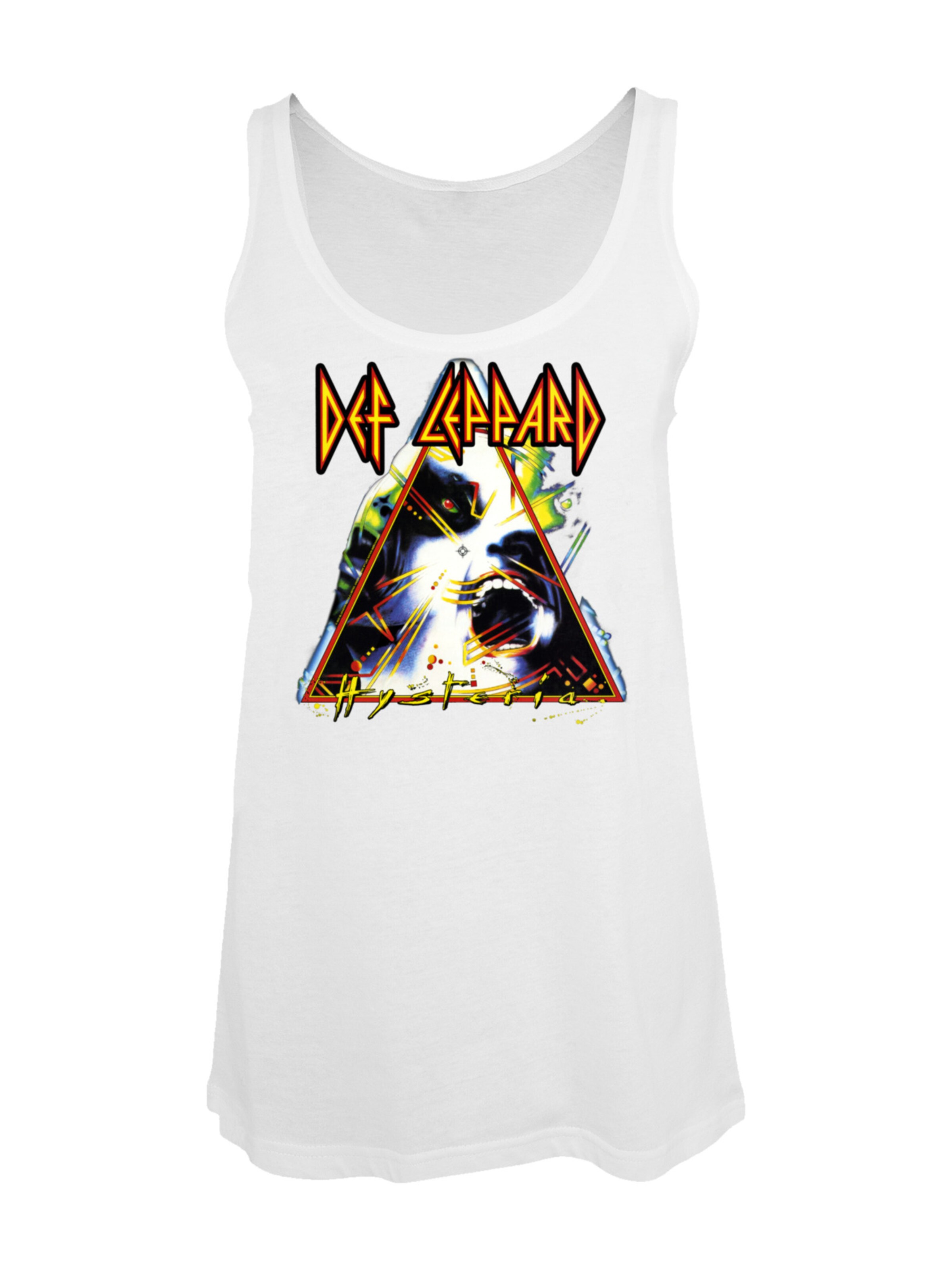Haut 'Def Leppard Hysteria' F4NT4STIC en blanc : devant