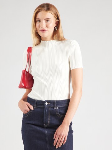 Pullover 'Sarphapilk' di HUGO in bianco: frontale