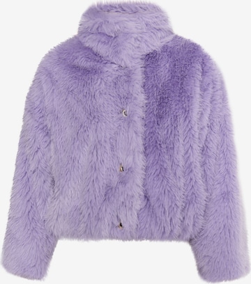 faina Winter Jacket in Purple: front