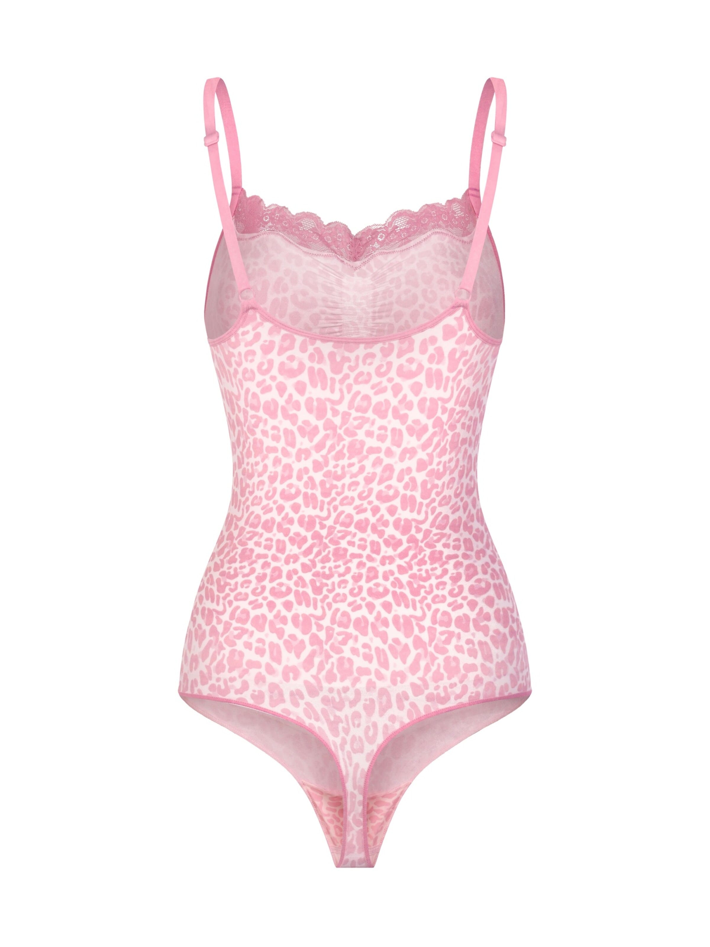 cfab Shapingbody 'Bodysuit Sculpting Shapewear mit Lace' i rosa