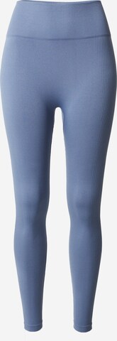 Skinny Pantalon de sport 'Balance' Athlecia en bleu : devant