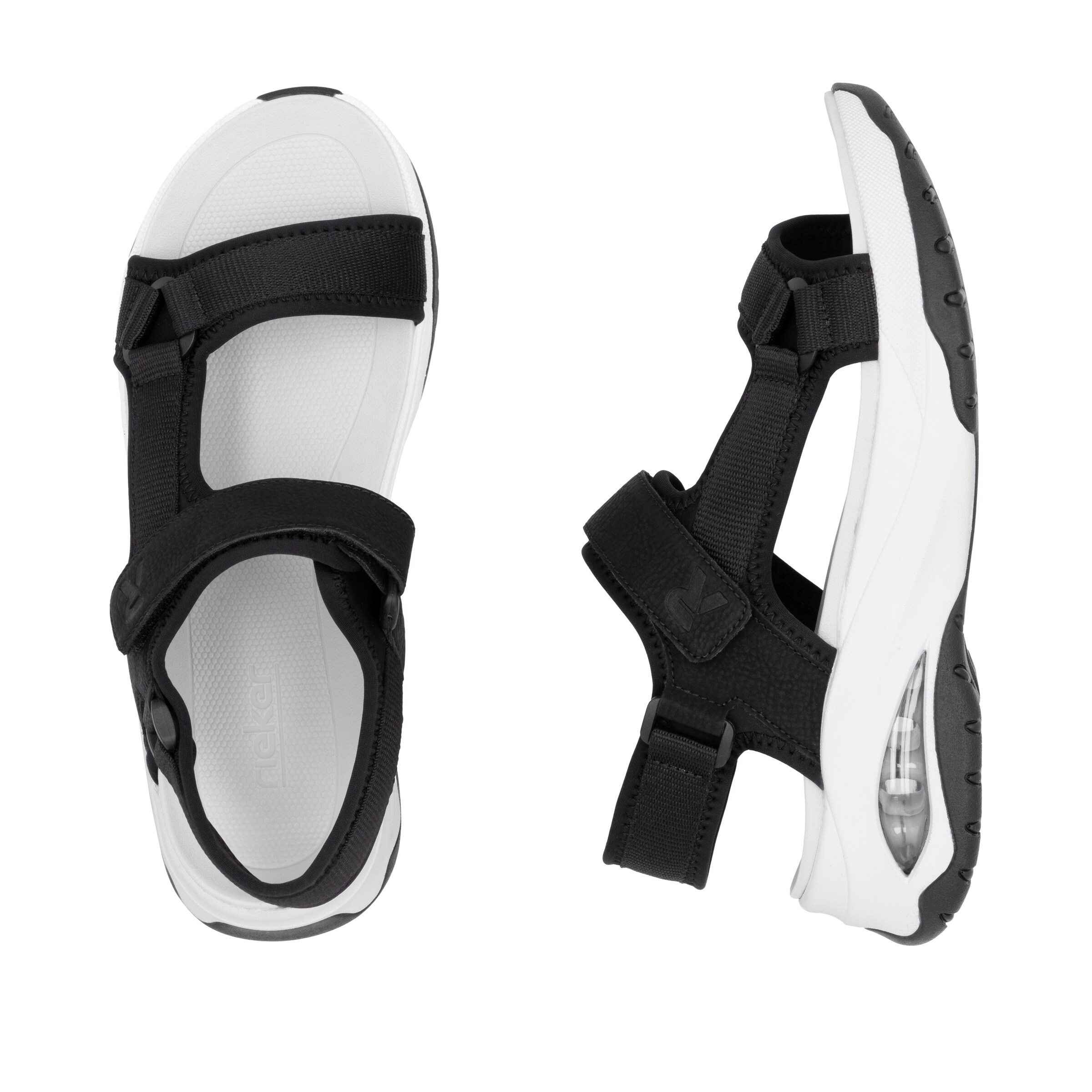 Rieker Sport Hiking Sandals in Black