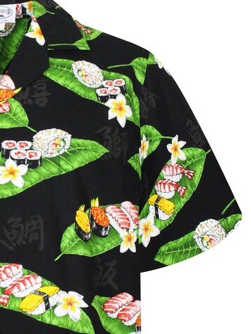 Regular fit Camicia 'Sushi' di Pacific Legend in nero