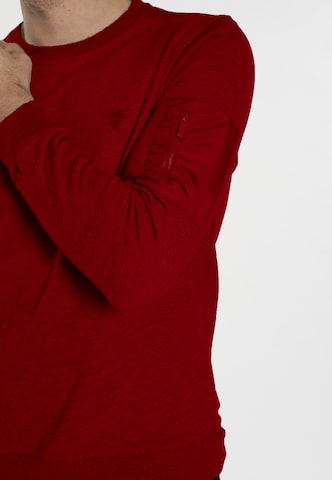 DENIM CULTURE Sweatshirt 'Bret' in Rood