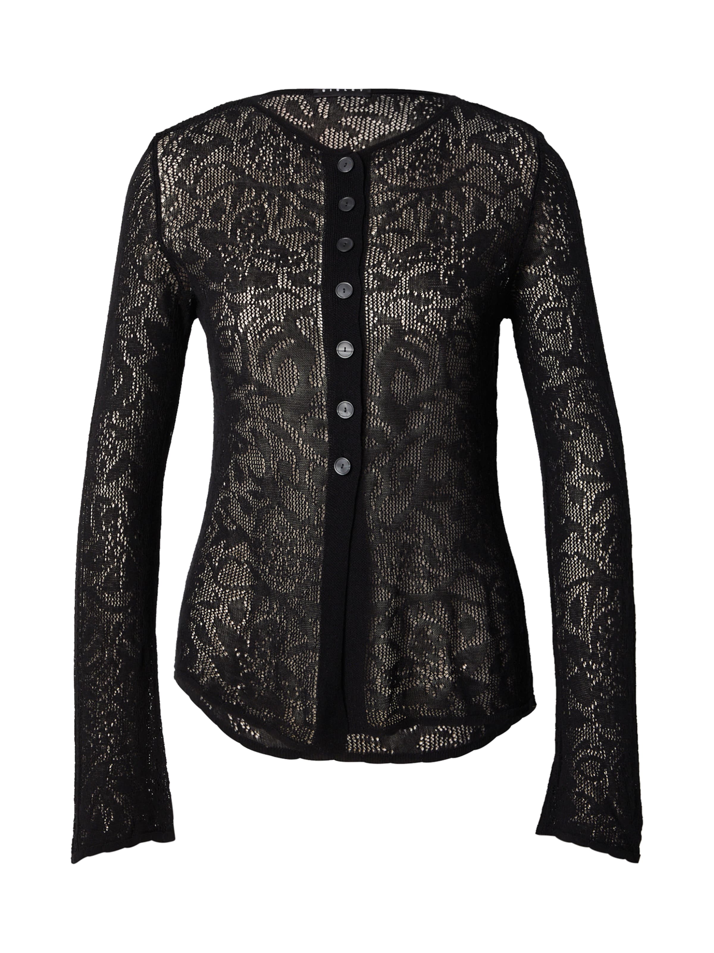 juoda Sisley Kardiganas: priekis