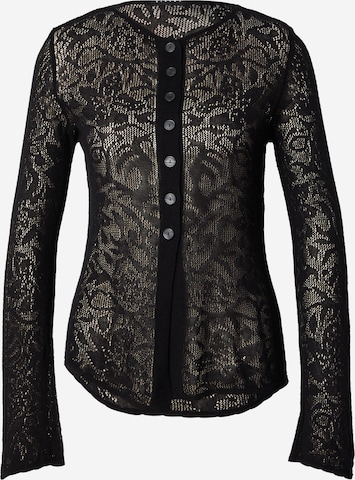 juoda Sisley Kardiganas: priekis