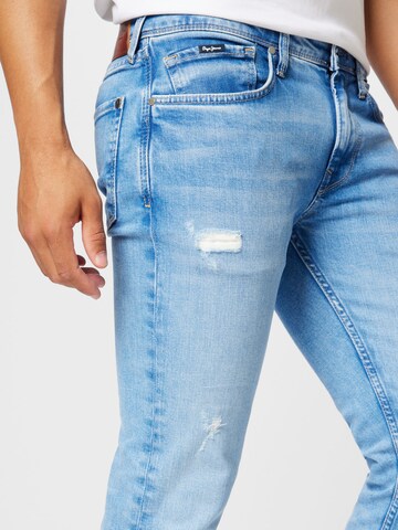 Skinny Jeans 'FINSBURY' de la Pepe Jeans pe albastru