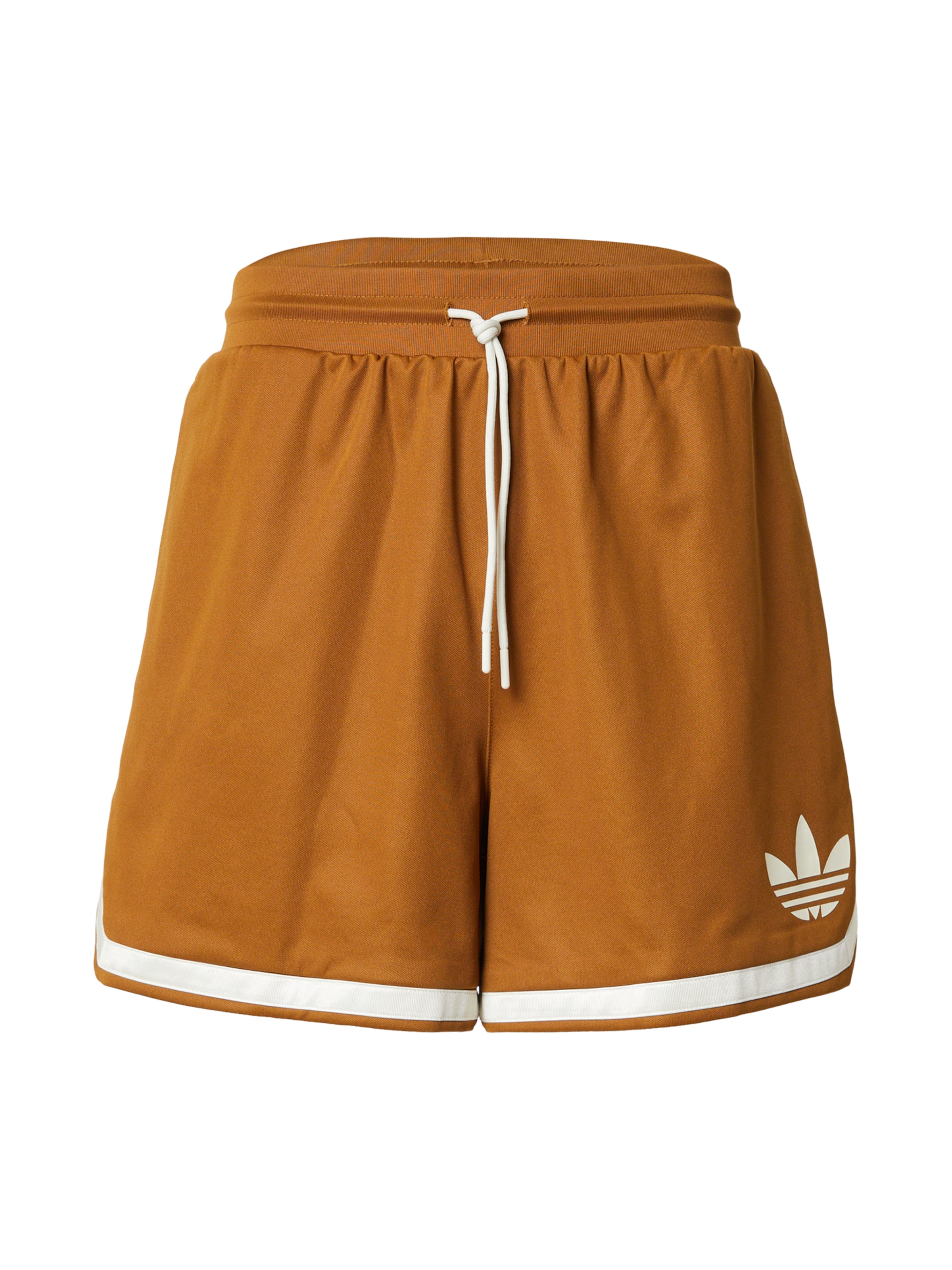 Adidas Originals Textil Loose fit Pants in Brown: front