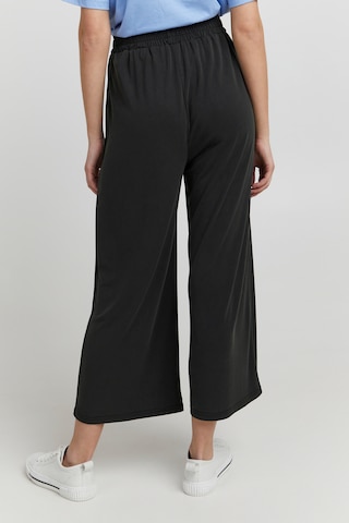 Oxmo Wide Leg Stoffhose 'OXBryndis' in Schwarz: predná strana