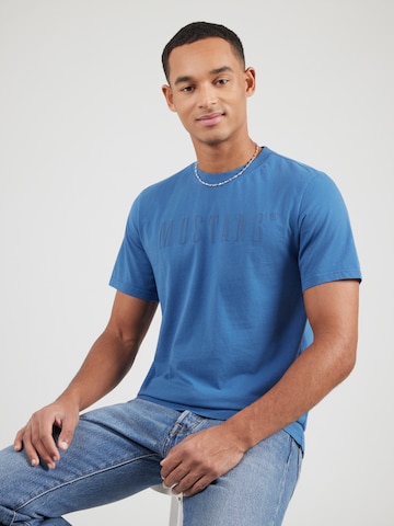 T-Shirt 'Austin' MUSTANG en bleu : devant