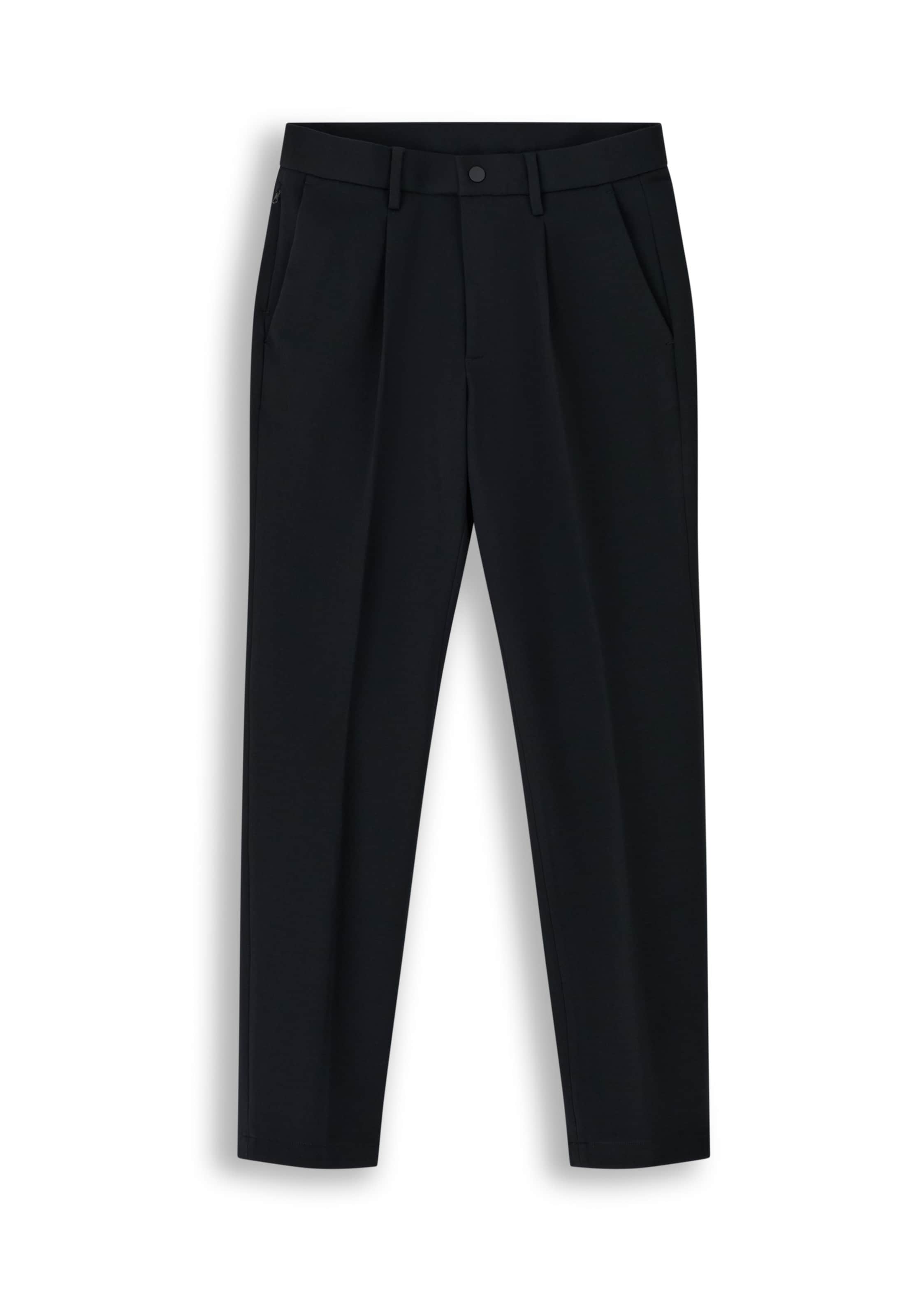 Coupe slim Pantalon à pince Boggi Milano en noir : devant