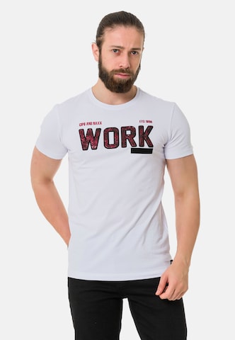 CIPO & BAXX T-Shirt in Weiß: predná strana