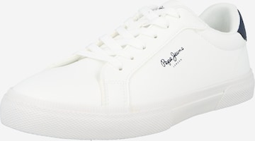 Sneaker low 'COURT' de la Pepe Jeans pe alb: față