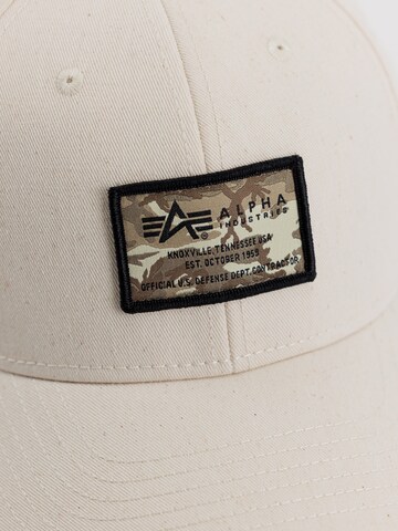 Casquette ALPHA INDUSTRIES en beige
