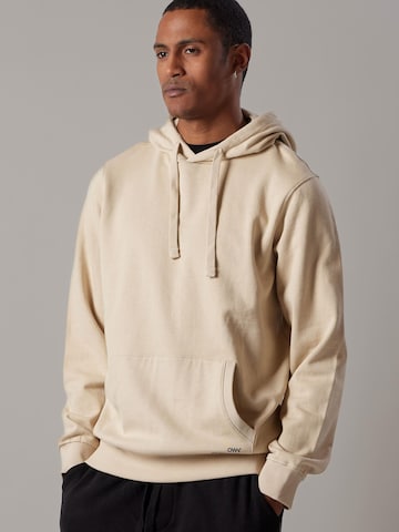 Sweat-shirt 'Felpa Felpata con Cappuccio' OWN Off With Nature en beige : devant