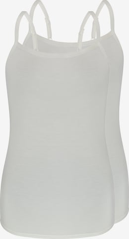 sassa Undershirt 'LOVELY SKIN' in White: front