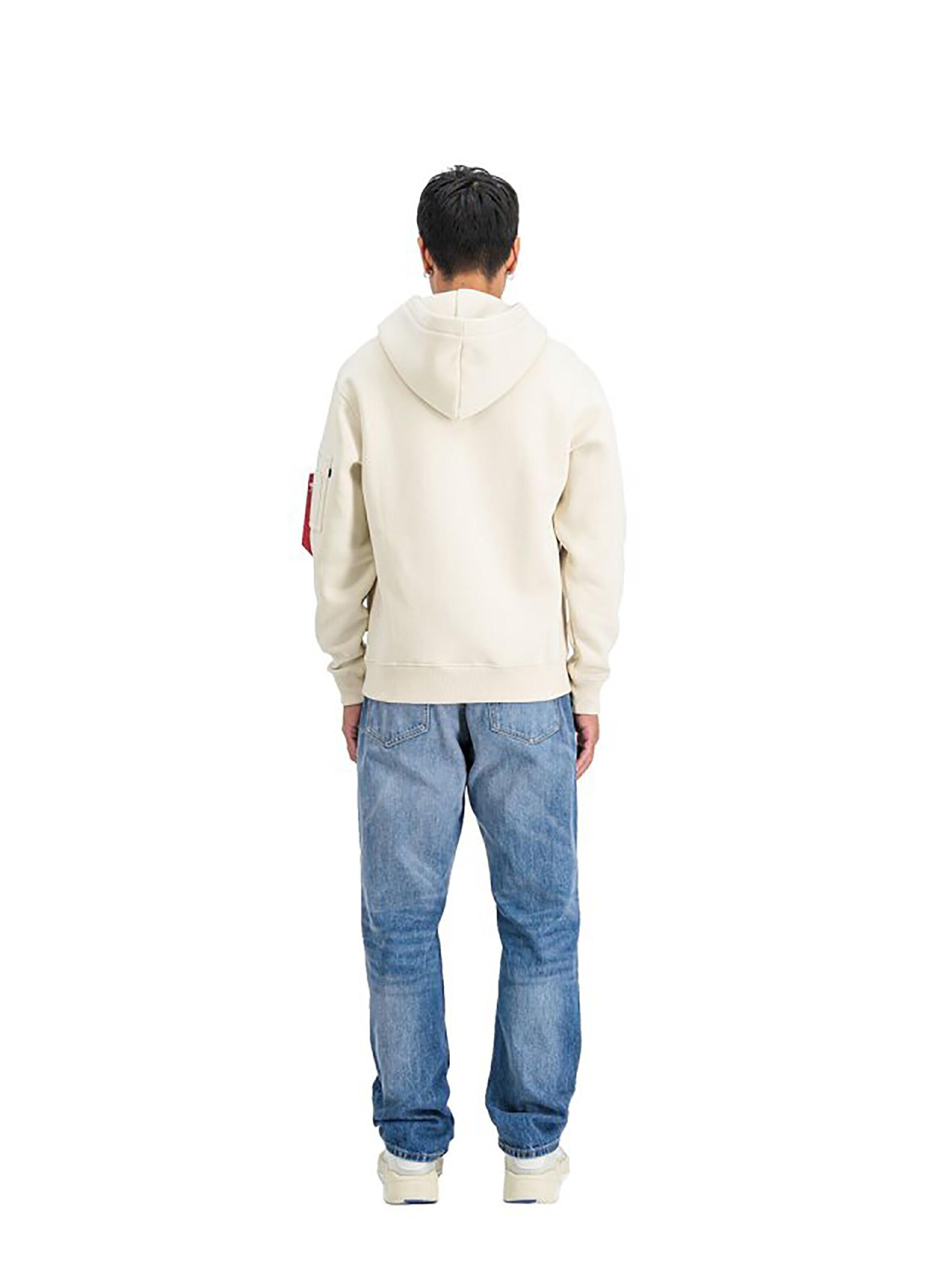 ALPHA INDUSTRIES Sweatshirt 'Alpha PP'‌‌‌‌‌‌‌ in Weiß