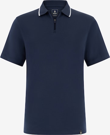 T-Shirt 'Pima Interlock' Boggi Milano en bleu : devant