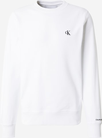 Felpa 'Essential' di Calvin Klein Jeans in bianco: frontale