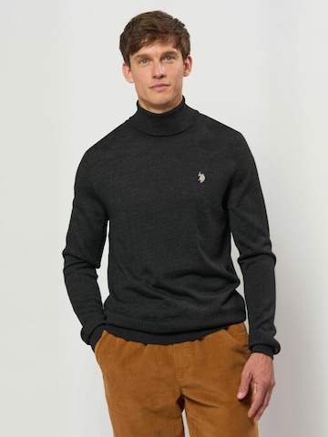 U.S. POLO ASSN. Trui ' UMDel ' in Grijs: voorkant