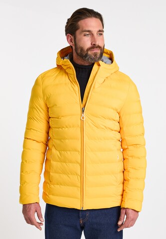 DreiMaster Maritim Winter jacket in Yellow: front