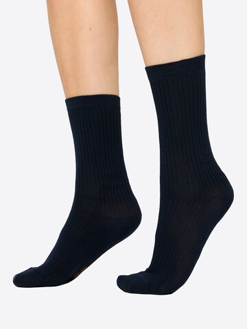 Nur Die Socks ' Soft Modal Ripp ' in Blue