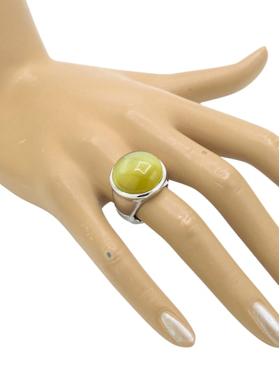 COLLEZIONE ALESSANDRO Ring 'Olive' in Olive, Item view