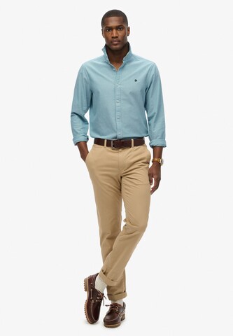 Superdry Regular Fit Hemd 'Oxford' in Blau