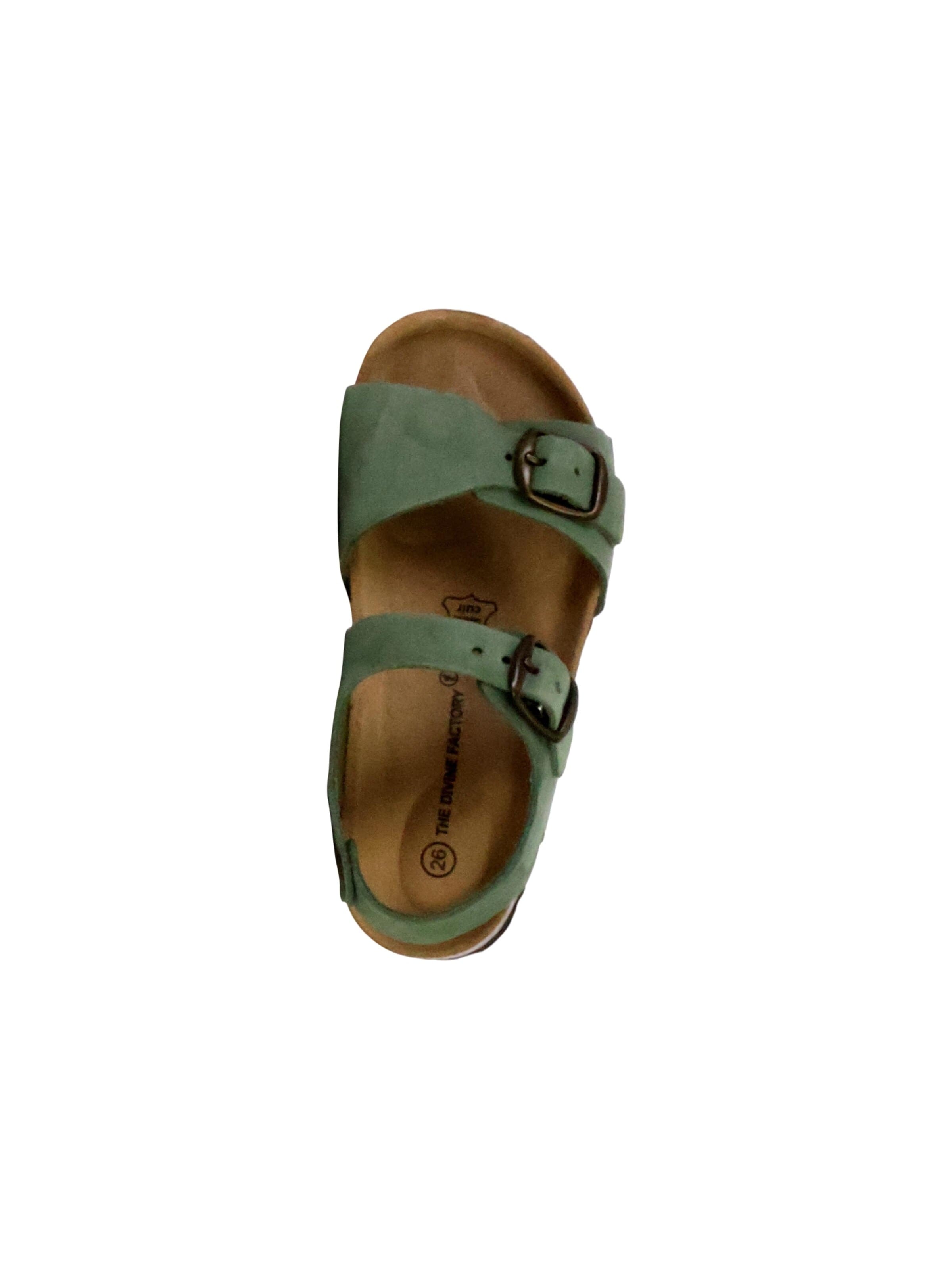 Chaussure basse 'Leder-Pantoletten für Kinder' The Divine Factory en vert