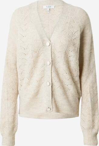 b.young Gebreid vest 'MARTINE' in Beige: voorkant