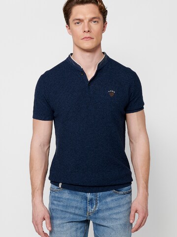 KOROSHI Shirt in Blauw: voorkant